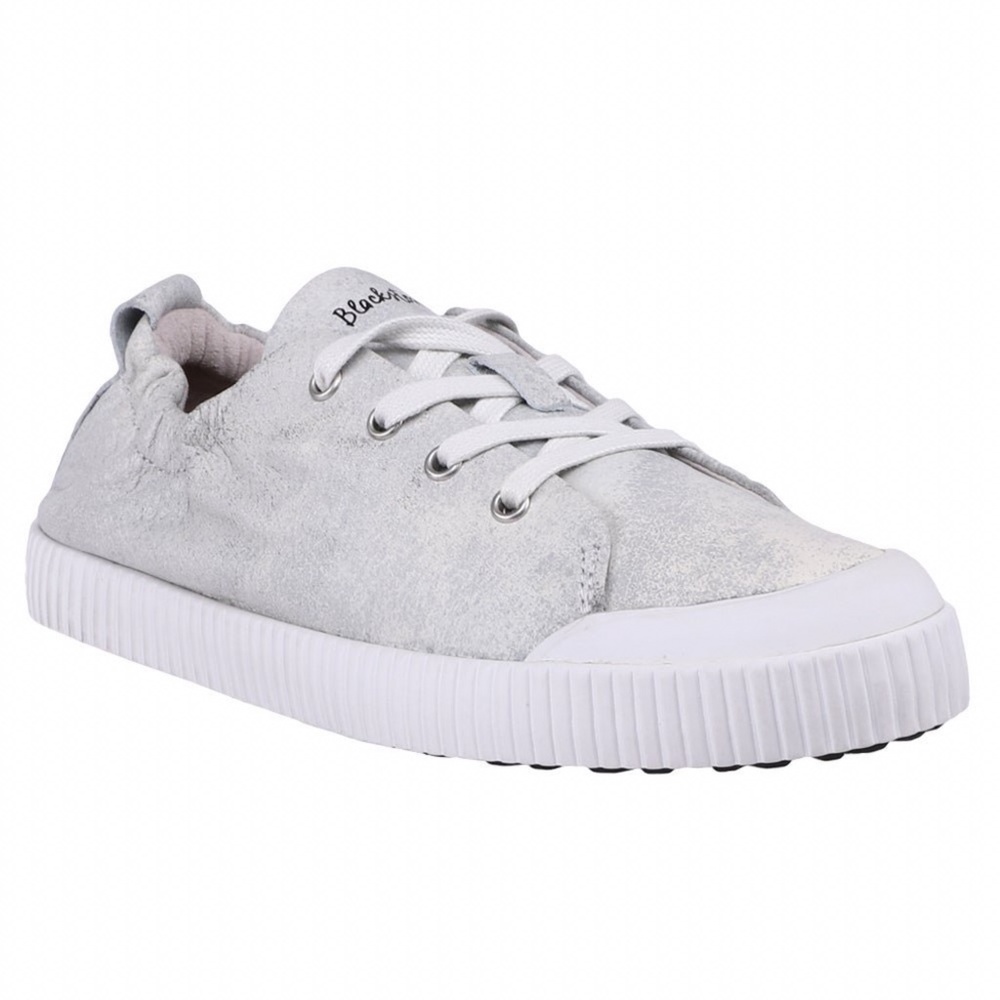 BLACKSTONE RL78 Leather White Metallic Low Sneaker - Picture 7 of 16